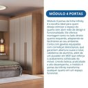 Ver mais imagens de Módulo Guarda-Roupa de Canto 4 Portas 2 Gavetas Infinity Marrom/Cedro/Duna