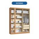 Ver imagem 7 de Módulo Guarda-Roupa de Canto 4 Portas 2 Gavetas Infinity Marrom/Cedro/Duna