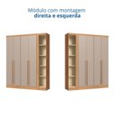 Ver imagem 6 de Módulo Guarda-roupa de Canto 4 Portas 2 Gavetas Infinity