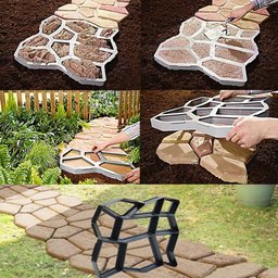 Forma Molde Concreto Piso Calçada Bloco Pedras Jardim 40x40 - 2
