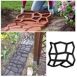 Forma Molde Concreto Piso Calçada Bloco Pedras Jardim 40x40 - 5