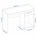 Ver imagem 7 de Escrivaninha 1 Gaveta Nt2070 Freijó Notável Móveis