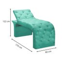 Ver imagem 3 de Maca Estofada Estética Cílios Regulável Spa Suede Anitta Azul Tiffany