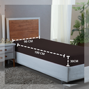 Ver imagem 3 de Lençol Solteiro Aveludado 400 Fios Cama Box e Infantil com Elástico Avulso:marrom