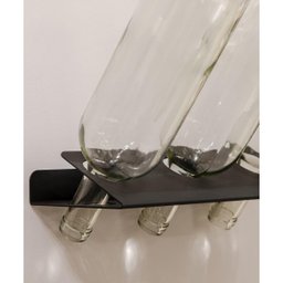 Adega Tripla de Parede Pequena Preta para 3 Garrafas de Vinho Espumante Organize Masutti - 3