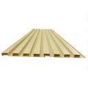 Ver imagem 1 de Painel Ripado em Placa 100x0,15cm (1,05m²) PVC + 2 Cantoneiras 1,05 Bege Bariri