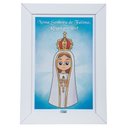 Ver imagem 1 de Quadro Infantil Nossa Senhora de Fátima Moldura Simples 36x26 cm Canção nova 04.06590