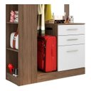 Ver imagem 3 de Closet Conjugado Leão Liz Avelã/branco Móveis Leão