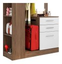Ver imagem 3 de Closet Conjugado Leão Liz Avelã/branco Móveis Leão