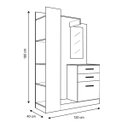 Ver imagem 2 de Closet Conjugado Leão Liz Avelã/branco Móveis Leão