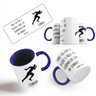 Caneca Azul Corrida Frase Velocidade Resistência - 2