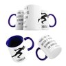 Caneca Azul Corrida Frase Velocidade Resistência - 1