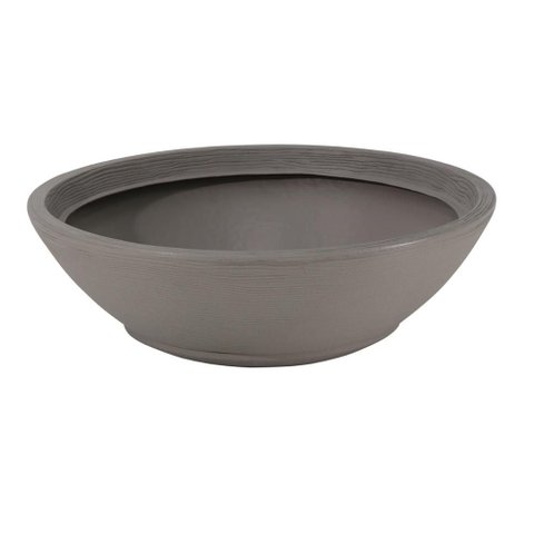 Vaso de Flores Tramontina Indi 17cm Polietileno Concreto