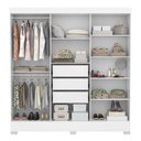 Ver imagem 4 de Guarda Roupa 6p Com Espelho Bona Branco