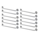 Ver imagem 1 de Alça de Apoio Barra Inox 50cm Kit 12 Unidades Banheiro Idoso Deficiente Cadeirante Acessibilidade Co