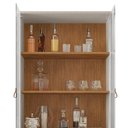 Ver imagem 7 de Barzinho 2 Portas 50522 E Cristaleira Para Sala 50519 Off White Cedro DCASA
