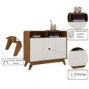 Ver imagem 2 de Buffet Decorativo 3 Portas Madeira Nature