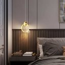 Ver imagem 2 de Lustre Luminaria Pendente Teto Lua de Cristal com Bolhas Iluminaçao Led Decoraçao Cozinha Quarto Sal