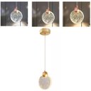 Ver imagem 1 de Lustre Luminaria Pendente Teto Lua de Cristal com Bolhas Iluminaçao Led Decoraçao Cozinha Quarto Sal
