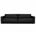 Ver imagem 1 de Sofá Aser 2 Lugares Fixo Couro Preto 300cm - 69824