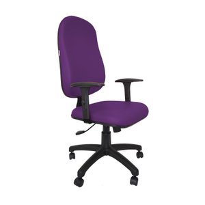 Poltrona Presidente Atom Braço Regulável - Couro Sintetico Corano - Roxo