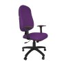Poltrona Presidente Atom Braço Regulável - Couro Sintetico Corano - Roxo - 1