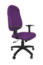 Ver imagem 1 de Poltrona Presidente Atom Braço Regulável - Couro Sintetico Corano - Roxo