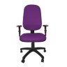 Poltrona Presidente Atom Braço Regulável - Couro Sintetico Corano - Roxo - 2