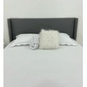 Ver imagem 3 de Cabeceira Liz Clean Perfeito para o Seu Ambiente 140x120cm de Altura em Cinza Escuro Tecido em Linho