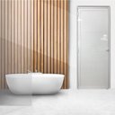 Ver imagem 3 de Porta Lambril com Maçaneta e Fechadura de Banheiro 210x70cm Linha 25 Abertura Direita