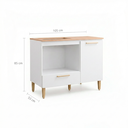 Ver imagem 3 de Balcão para Cooktop 1 Porta com 1 Gaveta Doma Branco