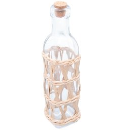 Galheteiro Porta Azeite Vidro e Fibra Natural 300ml Rolha - 2