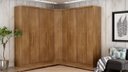Ver imagem 1 de Modulado Closet Completo 9 Portas 6 Gavetas - Rizon-cumaru - Móveis Novo Horizonte