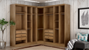 Ver imagem 2 de Modulado Closet Completo 9 Portas 6 Gavetas - Rizon-cumaru - Móveis Novo Horizonte