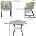 Ver imagem 5 de Mesa com 4 Cadeiras e Noronha Estofado 6 Trama Original Rami