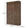 Sapateira 4 Portas MU4065 Cacau Floresta Rodial Móveis - 3