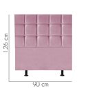 Ver imagem 2 de Cabeceira para Cama Box Solteiro 90 Cm Espanha:rosa Bebe