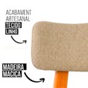 Ver imagem 3 de Kit 6 Cadeira de Jantar Madeira Maciça Alice Estofada Premium Ergonomica Confortável Di Franco