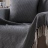 Manta Decorativa para Sofá Boho Hebrom Preta Fastlar Manta 100% Algodão 140x250cm - 2