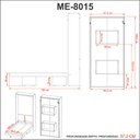 Ver imagem 7 de Cama Articulada Solteiro 193x97,2cm C/ Nichos Branco Cm8015 Tecno Mobili