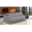 Ver imagem 2 de Sofá Ilha 3 Lugares Living 312cm Modulado Sala Lary Bouclê Cinza Cl/pu Pto K01 - D'Rossi