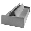 Ver imagem 7 de Sofá Ilha 3 Lugares Living 312cm Modulado Sala Lary Bouclê Cinza Cl/pu Pto K01 - D'Rossi