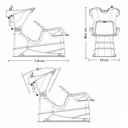 Ver imagem 4 de Kit Salão de Beleza Lavatório Reclinável Champ + Cadeira Primma + Carrinho Auxiliar Junior