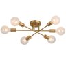 Lustre Sputnik Candelabro 6 Lampadas E27 Luminaria Sala Quarto Sala de Jantar Decoraçao Casa Ambient - 8