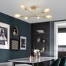 Lustre Sputnik Candelabro 6 Lampadas E27 Luminaria Sala Quarto Sala de Jantar Decoraçao Casa Ambient - 12