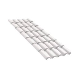 Telha Pvc Colonial Branca 230 Cm X 86 Cm - 1
