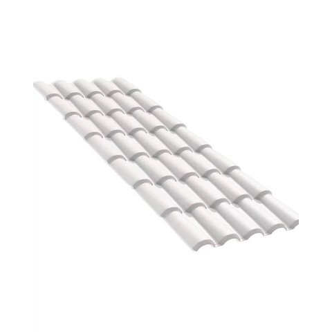 Telha Pvc Colonial Branca 230 Cm X 86 Cm