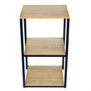 Ver imagem 2 de Prateleira Nicho Madeira Mdf Base Ferro Preto Tampo Naturale