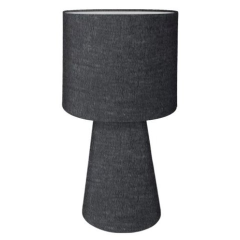 Luminária Luxo Cilíndrica 20x38cm:preto