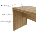 Ver imagem 3 de Mesa para Escritório Home Office Me4109 Mdp Amendoa - Gran Belo